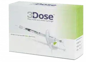 3 DOSE 1.0 ML SYRINGE, 125 GREEN, 10PCS