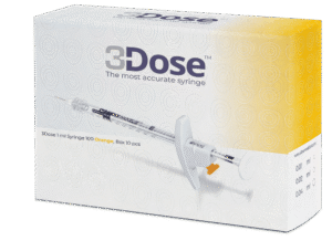 3 DOSE 1.0 ML SYRINGE, 125 ORANGE, 10PCS