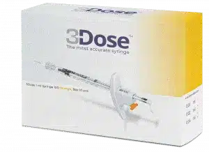 3 DOSE 1.0 ML SYRINGE, 125 ORANGE, 10PCS