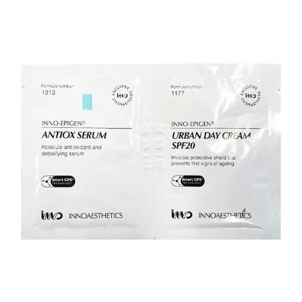 INNO-EPIGEN ANTIOX SERUM / URBAN DAY CREAM SPF20 (SAMPLE) (2 X 3ML)