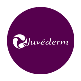 purple juvederm filler brand icon