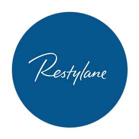 blue restylane filler brand icon