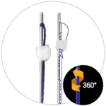 Surgical device with 360-degree feature.