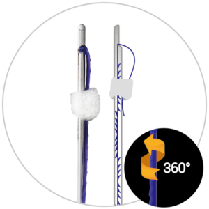 Surgical device with 360-degree feature.