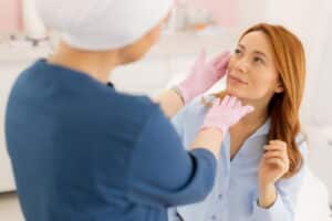 woman and doctor discussing popular teosyal fillers